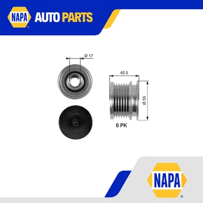 Overrunning Alternator Pulley fits MERCEDES SPRINTER 906, 909 2.2D 2006 on Gates - Image 1 of 4