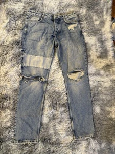 Jeans uomo Ksubi patch denim invecchiato relaxed uomo 36 x 32 - Foto 1 di 12