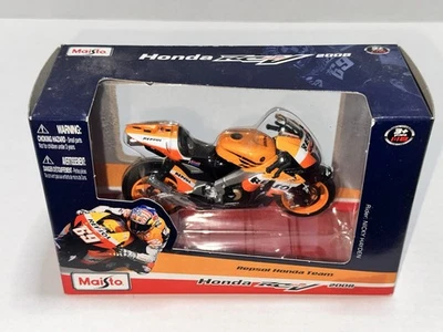 Maisto 1:18 Honda 2008 Repsol Honda Team Nicky Hayden Diecast RC212V MotoGP MIB - Image 1 of 4
