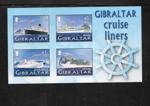 Gibraltar #1024a 2005 Kreuzfahrtschiffe neuwertig Sehr guter Erhaltungszustand NH O.G S/S4 - Bild 1 von 1