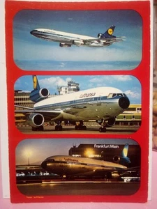 airplane McDonnell Douglas DC 10 lufthansa Frankfurt Main airport multi view - Picture 1 of 2