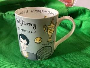 Taza Gillian Kyle Escocia Andy Murray Tenis Wimbledon Sin Usar Reino Unido Freepost - Imagen 1 de 5