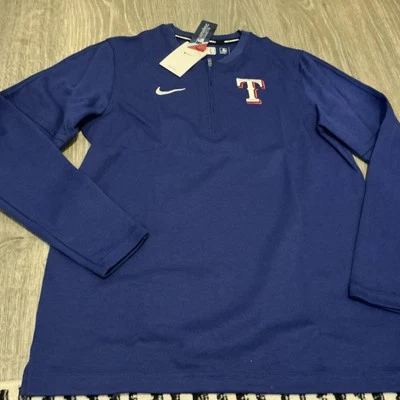 Nike Texas Rangers 1/4 Cremallera Auténtica Colección Camisa Dri-Fit Para Hombre Talla Mediana Foto 1 de 4