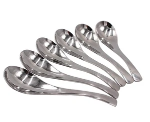 Juego de cucharas soperas funcionales de acero inoxidable de peso pesado de 6-6,5 x 1,8 pulgadas... - Imagen 1 de 7