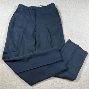 Ballin Men’s 34x32 Blue Relax Flat Front Textured Dress Pants Luxury Golf Slacks - Picture 1 of 9