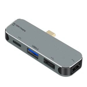100% new 5in1 Charging Port with Type C to USB-C/USB 3.0/USB 2.0 Hub For Device - Picture 1 of 4