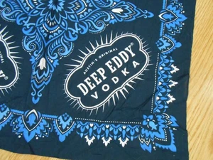 BANDANA MOTERA ALGODÓN LICOR VODKA EDDY PROFUNDO AZUL MARINO 20" - Imagen 1 de 2