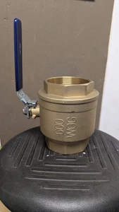4" Chem Oil 3000B12 Brass Ball Valve - 600 WOG - Picture 1 of 12