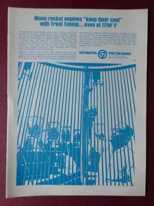 11/1969 PUB COLT INDUSTRIES TRENT TUBE J2 MOON ROCKET ENGINES NASA SATURN AD - Picture 1 of 1