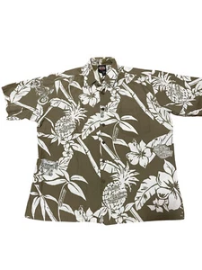 Vintage Harley Davidson x Tori Richards Floral Hawaiian Shirt Men's Sz Large - Picture 1 of 5