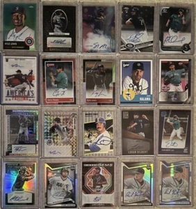 Seattle Mariners 20 card Autograph lot Topps Chrome RC Elite Mosaic Bowman 1st - Picture 1 of 1