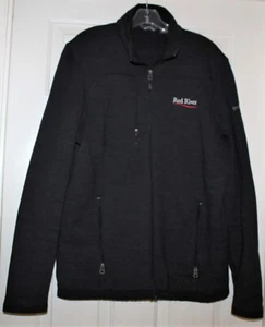 Eddie Bauer Men's Softshell Jacket Full Zip Size Large Black w/ Red River Logo - Bild 1 von 8
