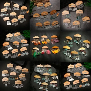 30 Pairs/set Mix Gypsy Earrings Tribal Ethnic Festival Drop Dangle Jewelry Gift - Picture 1 of 10