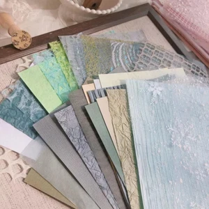 30 Sheets Handmade Scrapbook Paper Textured Paper, A5 Craft Scrapbooking Paper S - Picture 1 of 9