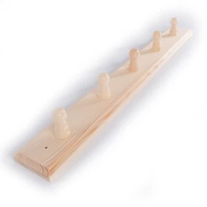 5 Stifte Holzmantelgestell Haken Halter/Wandmontage Hängen Handwerk Einfachholz - Bild 1 von 3