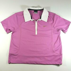 Nike Sphere Dry Womens Tennis Shirt Top Lavender Pullover Short Sleeve Medium