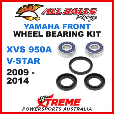 All Balls 25-1448 Yamaha XVS 950A V-Star 2009-2014 Front Wheel Bearing Kit - Image 1 of 2