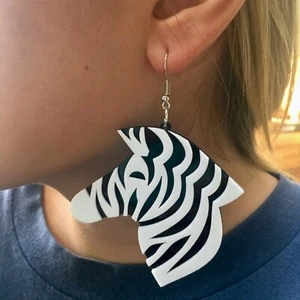 Zebra Ohrringe - Bild 1 von 2