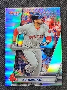 2019 Bowman's Best -J.D. Martinez Refractor #67 Boston Red Sox Baseball Card