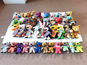 Lot of 42 Grateful Dead Bean Bear Plush Doll Toy 7” × 30 / 5" × 12 Used JP