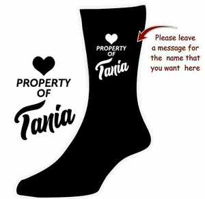 Calcetines personalizados de regalo de San Valentín para él o ella / ellos / esposa / esposo - Imagen 1 de 1