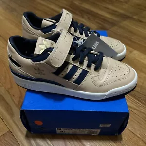 Adidas Forum 84 Low Men's Size 8.5 Blue Thread Tan Navy Gold - FY7792 - Picture 1 of 6
