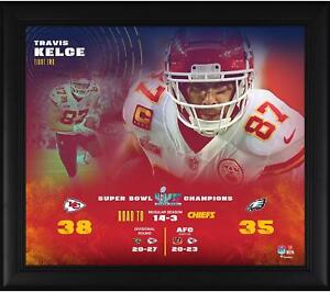Travis Kelce Kansas City Chiefs Framed 15x17 Super Bowl LVII Champs Collage