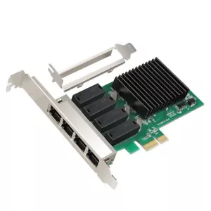 4 Port Gigabit RJ45 1000Mbps PCI-E PCI Express Network Card Adapter Realtek8111H - Picture 1 of 9