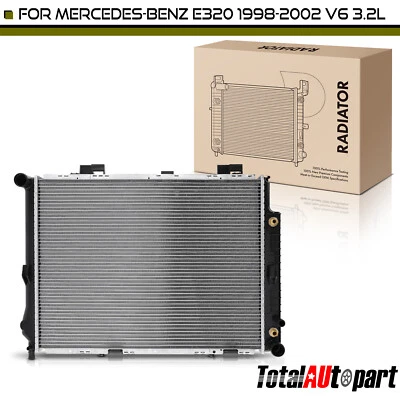 Radiator w/ Trans Oil Cooler for Mercedes-Benz C208 E320 1998 1999-2002 V6 3.2L - Image 1 of 4