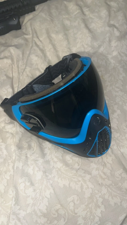 Máscara de gafas térmicas de paintball VIRTUE Vio Ascend - negra/azul Foto 1 de 4