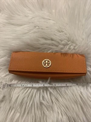 Tory Burch Naranja Caparazón Suave Gafas Gafas Gafas Estuche Naranja Elegante Foto 1 de 4