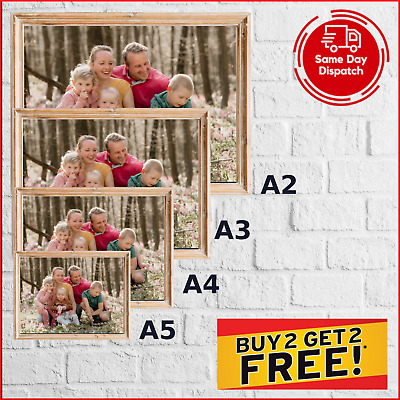 Personal Family Photo Poster Prints High Quality A4 A3 A2 Colour Style Options • 6.99£