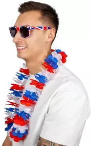 1-500 Union Jack GB Garland Lei King's Coronation Red White & Blue Wholesale - Picture 1 of 1