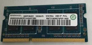 Ramaxel 2GB SO-DIMM Memory Ram RMT3190ME76F8F-1600 - Picture 1 of 2