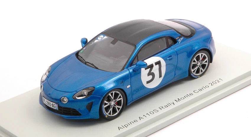 Alpine A110S Rally Monte Carlo 2021 Esteban Ocon 1 43 SPARK S6576