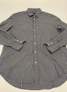 Rag & Bone Button Down Shirt Long Sleeve Plaid Blue 16 1/2 Men's A56 - Picture 1 of 8