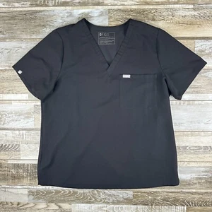 Damen L Figs Peeling Top Kurzarm Schwarz Krankenschwester Medizin - Bild 1 von 5
