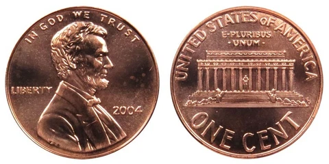 2004 P Lincoln Memorial Cent Copper Plated Zinc Penny ** ON HAND ** Cover