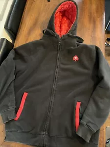 PokerStars Hoody Lined Full Zip Black Men’s Large Vintage Y2K Rare - Picture 1 of 11