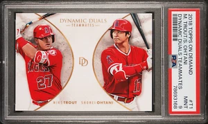 2018 Topps On Demand Mike Trout Shohei Ohtani Dynamic Duals Teammates PSA9 Prizm - Imagen 1 de 2