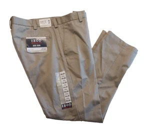 Mens New IZOD Khaki Chino Trouser Slim Fit SIZE 36 - Picture 1 of 4