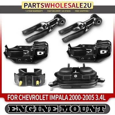 Крепление двигателя и коробки передач 6x для бензинового Chevrolet Impala 2000-05 V6 3,4 л - Изображение 1 из 4