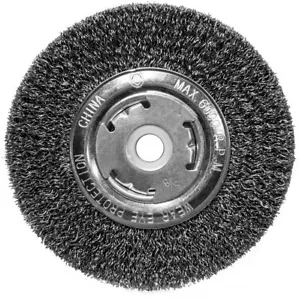 Century Drill & Tool 76864 Crimped Wire Bench Grinder Wheel, 6" Coarse - Wide - Picture 1 of 1