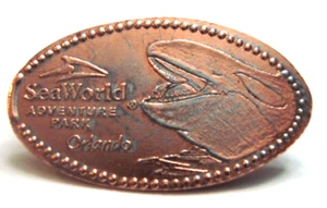 SEA WORLD Orlando, FL - orca head -- Retired zinc penny - Picture 1 of 1
