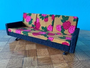 Sofa  Altmann 60er Puppenstube  Puppenhaus 1:12  dollhouse couch - Bild 1 von 7