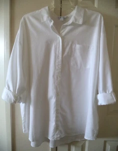 Old Navy White Classic Oxford Cloth Relax Buttondown Shirt 4XL 5X 28 30 32 4X - Picture 1 of 10