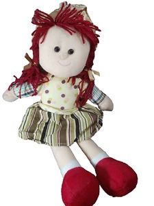 Muñeca Raggedy Ann 17" de alto peluche - Usada - Imagen 1 de 16