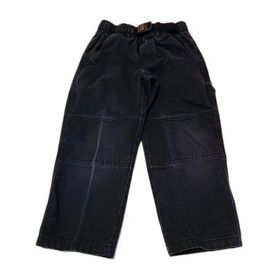 Pantalones de rodilla de hierro Lands End cinturón elástico chino escolar azul marino niños talla 5 Foto 1 de 4