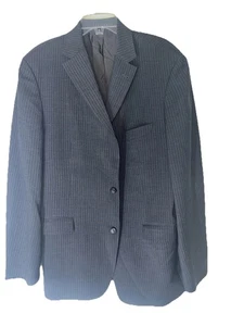 Hugo Boss for Saks Fifth Ave Navy Nadelstreifen 100% Wolle Anzug 44 R - Bild 1 von 10