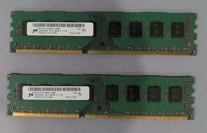 Micron 2x4GB 2Rx8 PC3-12800U DDR3 1600MHz RAM MT16JTF51264AZ-1G6M1 - Picture 1 of 3